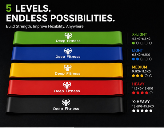 5-Piece Resistance Bands Set – Full Body Workout